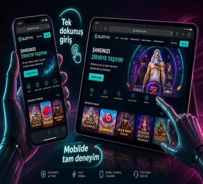 Slotime Mobil Web Erişim Görseli